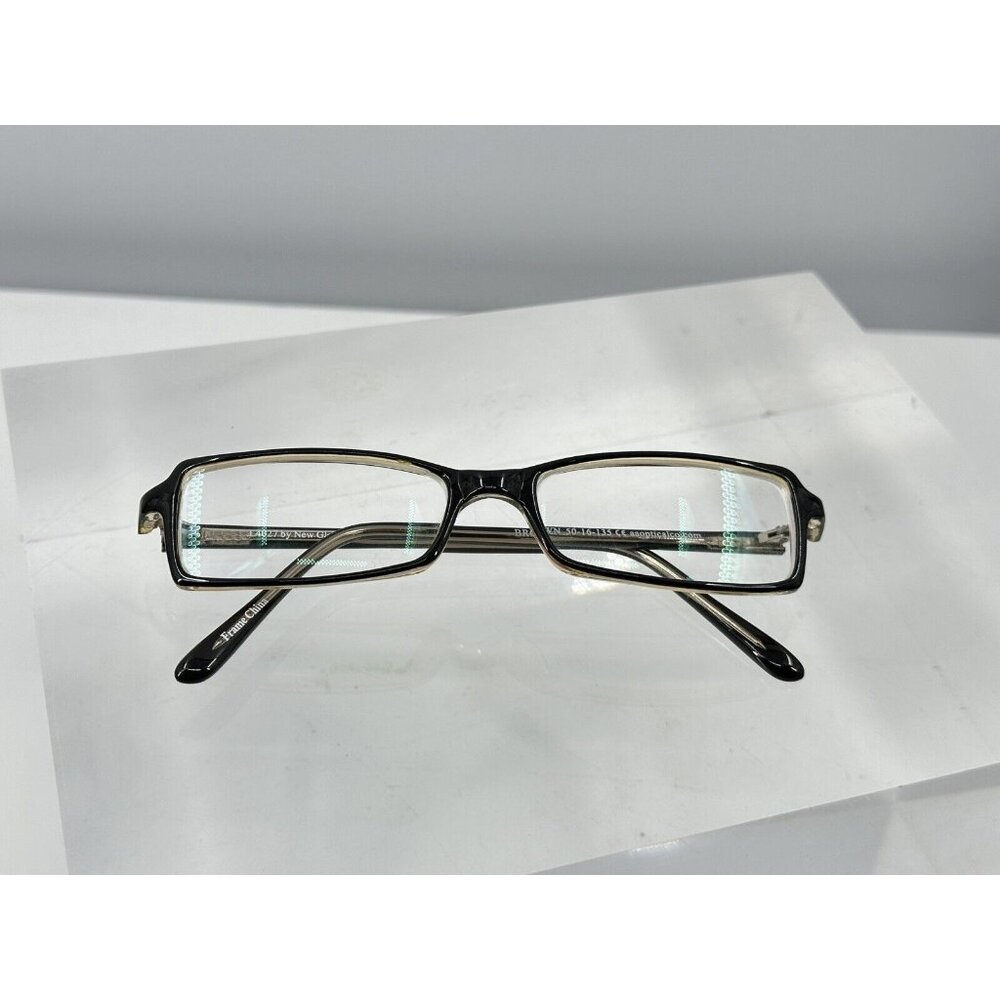 New Globe Eyeglasses L4027 Clear Brown 50-16-135 (LE-2)